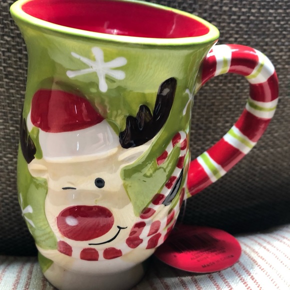 Christmas Rudolph The Red Nose Reindeer Ceramic Mug - Picture 3 of 5